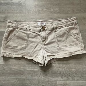Hollister Tan Twill Shorts Size 7
